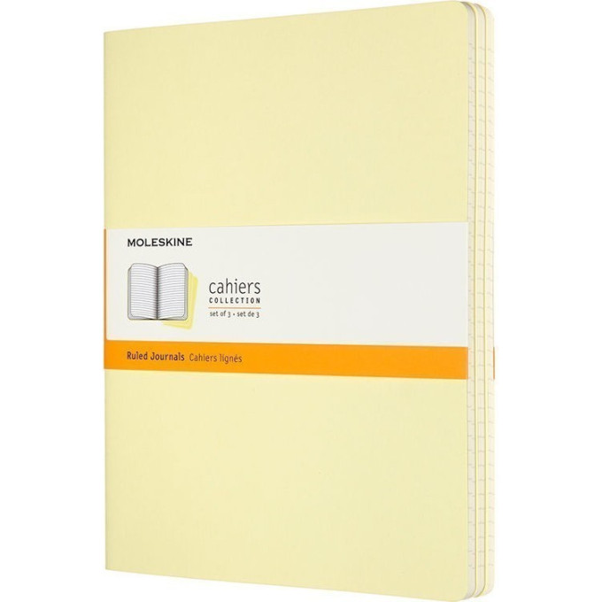 Блокнот MOLESKINE Cahier Journal Pocket, линейка, нежно-жёлтый CH011M23