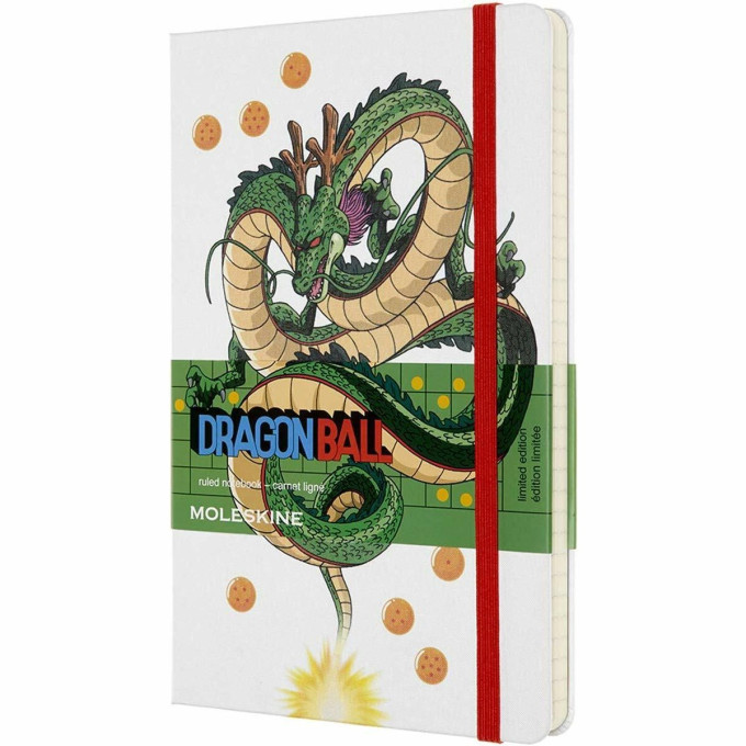 Блокнот MOLESKINE LIMITED EDITION DRAGONBALL LARGE, линейка, белый Dragon LEDGQP060C